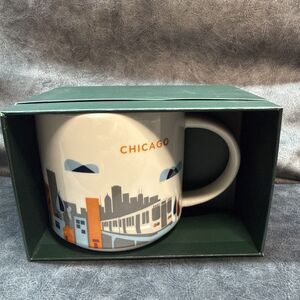 Starbucks Chicago You Are Here Collection Coffee Tea Cup Mug 2017 14oz Skyline